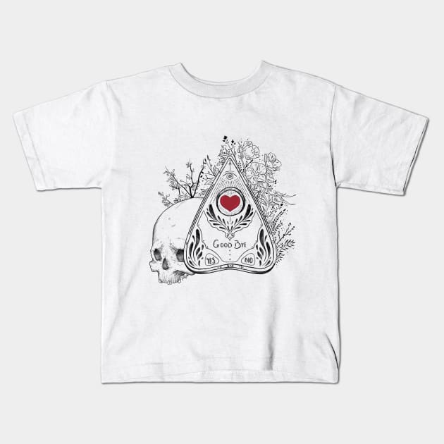 GoodBye Black Kids T-Shirt by Monstrous1